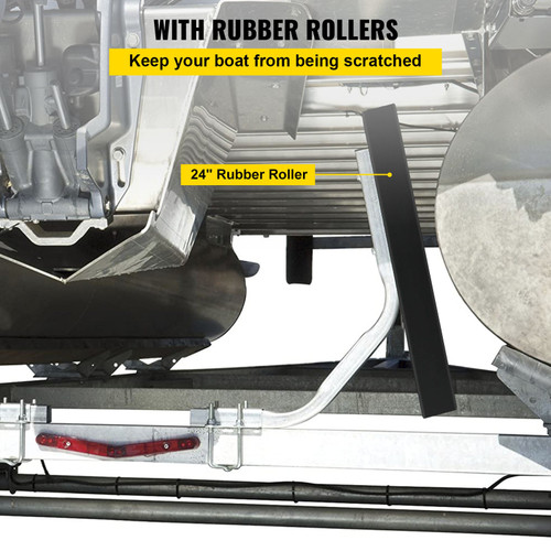 Boat Trailer Guide-on 24" C-shaped Trailer Guide on w/Carpet-padded Boards Boat Trailer Guide-on 24" C-shaped Trailer Guide on w/Carpet-padded Boards
