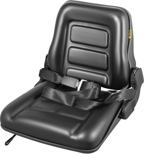 Universal Forklift Seat Black PVC Tractor Seat, 6"/150MM Adjustable Mower Seat Foldable Seat including Seat Belt&Seat Switch, 18.5" x 20" x 18" Skid Steer Seat Fit Forklift, Tractor, Skid Loader Universal Forklift Seat Black PVC Tractor Seat, 6"/150MM Adjustable Mower Seat Foldable Seat including Seat Belt&Seat Switch, 18.5" x 20" x 18" Skid Steer Seat Fit Forklift, Tractor, Skid Loader