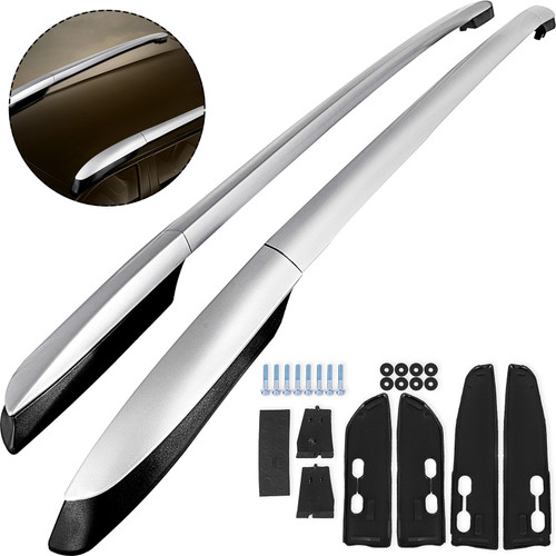 2013-2018 Silver Aluminum OE Style Roof Rack Rail Bar Pair Fits Toyota RAV4 4Dr 2013-2018 Silver Aluminum OE Style Roof Rack Rail Bar Pair Fits Toyota RAV4 4Dr