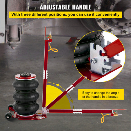 Bag Air Jack 6600lbs Capacity, Folding Rod Fast Lifting, Pneumatic Jack Quick Lift 3T, Pneumatic Car Jack with Two Wheels for Quick Car Lifting Jack Repair(RED) Bag Air Jack 6600lbs Capacity, Folding Rod Fast Lifting, Pneumatic Jack Quick Lift 3T, Pneumatic Car Jack with Two Wheels for Quick Car Lifting Jack Repair(RED)