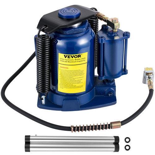 Air Hydraulic Bottle Jack, 32 Ton/70550lbs Pneumatic Hydraulic Bottle Jack, Pneumatic/Manual Dual Operation High Lift Bottle Jack, with Manual Hand Pump for Heavy Duty Auto Truck RV Repair Lift Air Hydraulic Bottle Jack, 32 Ton/70550lbs Pneumatic Hydraulic Bottle Jack, Pneumatic/Manual Dual Operation High Lift Bottle Jack, with Manual Hand Pump for Heavy Duty Auto Truck RV Repair Lift