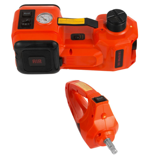 Electric Car Jack, Electric Hydraulic Jack 3 Ton(6600 lbs) with Tire Inflator Pump and Electric Wrench, DC 12V Car Floor Jack Electric Jack Lift for an Emergency Tire Change Electric Car Jack, Electric Hydraulic Jack 3 Ton(6600 lbs) with Tire Inflator Pump and Electric Wrench, DC 12V Car Floor Jack Electric Jack Lift for an Emergency Tire Change