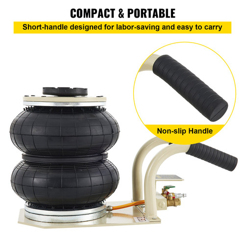 Pneumatic Air Jack Double Bag Air Jack 2.0T 4400LBS Car Lifting Jack Pneumatic Air Jack Double Bag Air Jack 2.0T 4400LBS Car Lifting Jack