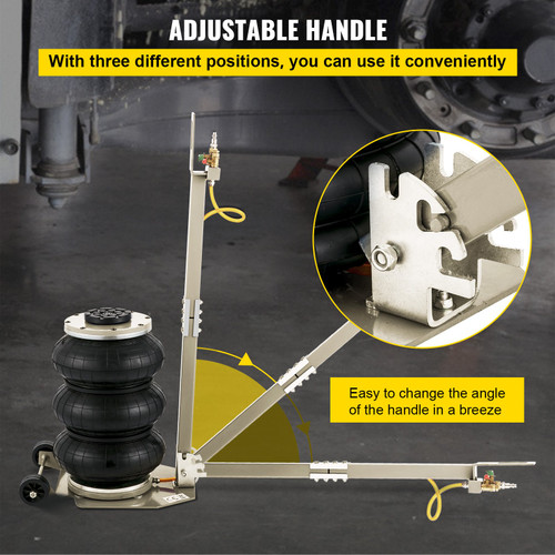 Air Bag Jack 6600lbs Capacity Pneumatic Jack Quick Lift 3T, Heavy Duty, Car Repair Jacks and Floor Jacks, Folding Rod Fast Lifting, Triple Bag, with Two Wheels, Quick Car Lifting Jack, White Air Bag Jack 6600lbs Capacity Pneumatic Jack Quick Lift 3T, Heavy Duty, Car Repair Jacks and Floor Jacks, Folding Rod Fast Lifting, Triple Bag, with Two Wheels, Quick Car Lifting Jack, White