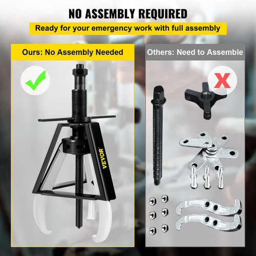 3 Jaw Gear Puller, 10 Ton/22040 LBS Capacity Manual Puller,11" -16.3" Spread Reach and 4.4"- 9.8" Spread Range, 14.5" Lead Screw Length Gear Removal Tools For Slide Gears, Pulleys, and Flywheels 3 Jaw Gear Puller, 10 Ton/22040 LBS Capacity Manual Puller,11" -16.3" Spread Reach and 4.4"- 9.8" Spread Range, 14.5" Lead Screw Length Gear Removal Tools For Slide Gears, Pulleys, and Flywheels