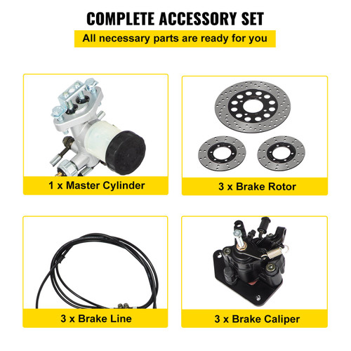 Go-kart Brake Master Cylinder Kit Kd150brkit Hammerhead Hydraulic Universal Go-kart Brake Master Cylinder Kit Kd150brkit Hammerhead Hydraulic Universal
