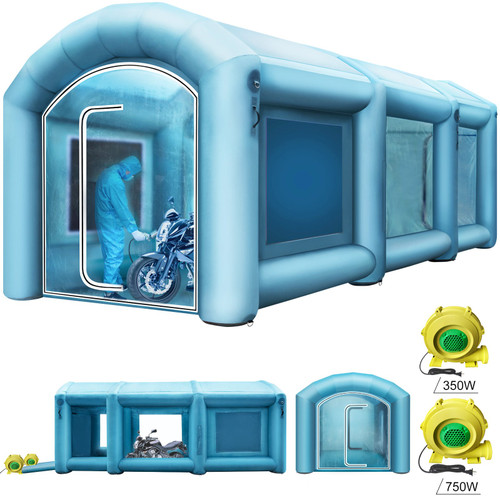 Inflatable Spray Booth Car Paint Tent 20 x 10 x 8 ft w/Filter & 2 Blowers Inflatable Spray Booth Car Paint Tent 20 x 10 x 8 ft w/Filter & 2 Blowers