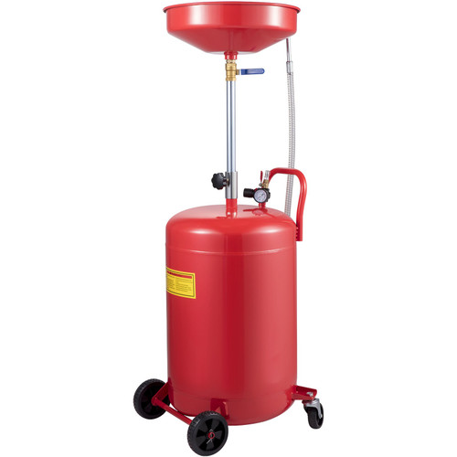 Waste Oil Drain Tank 20 Gallon Portable Oil Drain Air Operated Drainer Oil Change, Oil Drain Container, Fluid Fuel Transfer Drainage Adjustable Funnel Height, with Pressure Regulating Valve Waste Oil Drain Tank 20 Gallon Portable Oil Drain Air Operated Drainer Oil Change, Oil Drain Container, Fluid Fuel Transfer Drainage Adjustable Funnel Height, with Pressure Regulating Valve