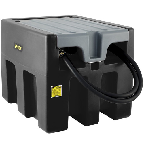 Portable Diesel Tank Diesel Fuel Tank 58 Gl, w/ 12V Transfer Pump, Black