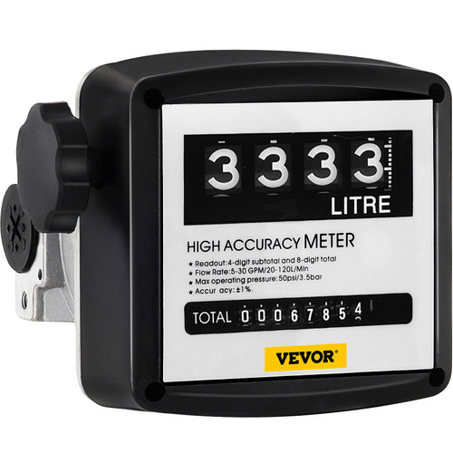 1" Mechanical Fuel Meter For All Fuel Transfer Pumps Fm-120-5 2 ñ1% Accuracy