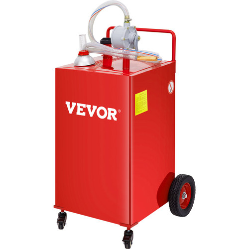 Fuel Caddy Fuel Storage Tank 35 Gallon 4 Wheels with Manuel Pump, Red Fuel Caddy Fuel Storage Tank 35 Gallon 4 Wheels with Manuel Pump, Red