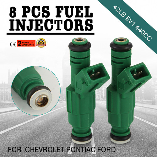 Set of 8 Fuel Injector 42lb EV1 For Chevrolet Pontiac Ford TBI LT1 LS1 LS6 440cc 0280155968 Set of 8 Fuel Injector 42lb EV1 For Chevrolet Pontiac Ford TBI LT1 LS1 LS6 440cc 0280155968