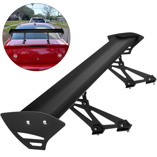 Hihone Car Rear Spoiler Wing, High Performance Aluminum Spoiler Wing  Universal Fit, Adjustable Spoilers for Cars Tail, Rear Cars Trunk Racing GT  Wing Bracket, Length 43Inch : : Car & Motorbike
