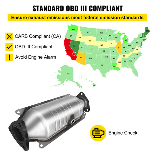 Catalytic Converter For Honda 98-02 Accord EX LX Catalytic Converter
