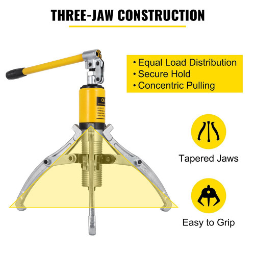 15 Ton Hydraulic Gear/Bearing/Wheel Bearing Puller Separator 2 or 3 Jaws w/ Case 15 Ton Hydraulic Gear/Bearing/Wheel Bearing Puller Separator 2 or 3 Jaws w/ Case