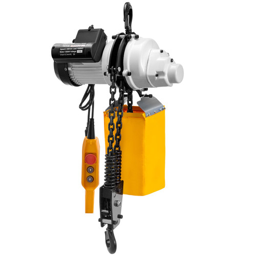 Electric Chain Hoist, 2200lbs Capacity Single Phase Crane Hoist, 1T Electric Chain Lift Hoist, 10ft Lift Height, 110V Overhead Chain Hoist with G80 Chain, Swivel Hook, Remote Control for Garage