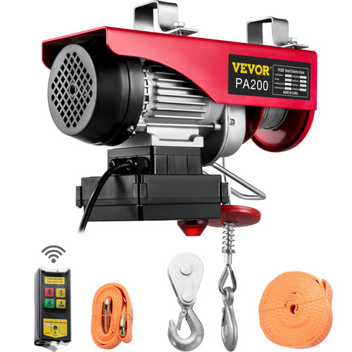 Electric Hoist 110V Electric Winch 440LBS with Wireless Remote Control