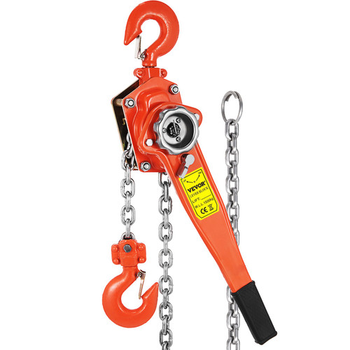 1-1/2 Ton Lever Block Chain Hoist Ratchet Type Comealong Puller Lifter 5 Feet