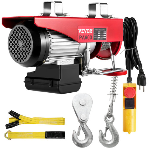 Electric Wire Cable Hoist Winch Crane Lift 1320LBS with 6.6ft Control Cord Electric Wire Cable Hoist Winch Crane Lift 1320LBS with 6.6ft Control Cord