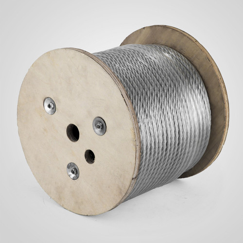 3/8" 7x19 GALVANIZED AIRCRAFT STEEL CABLE WIRE ROPE 250 FEET 3/8" 7x19 GALVANIZED AIRCRAFT STEEL CABLE WIRE ROPE 250 FEET