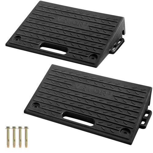 Kerb Ramp Rubber Threshold Ramp 4" Rise for Wheelchair Access Ramp-2 PCs
