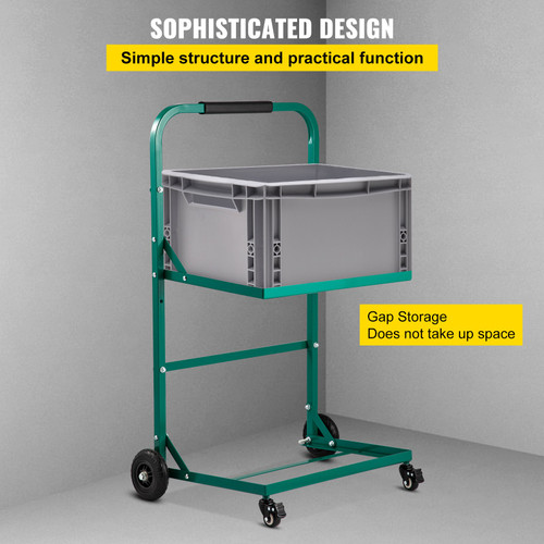 Recycling Cart Steel Recycle Cart 22x15 In for Recycle Bins 4 Wheels
