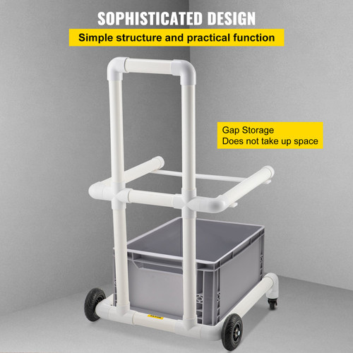 Recycling Cart Plastic Recycle Cart 22x15 In for Recycle Bins 4 Wheels