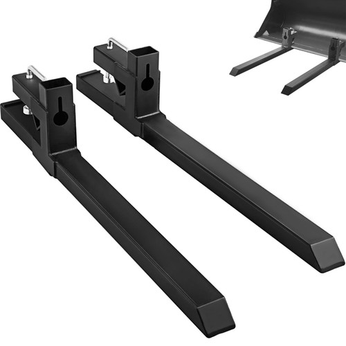 Clamp On Pallet Forks Loader Bucket 2000lbs Capacity 43" Hd Loader Tractor Clamp On Pallet Forks Loader Bucket 2000lbs Capacity 43" Hd Loader Tractor