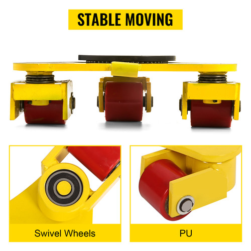 Machinery Skate Mover 360ørotation Smooth Heavy Duty Machinery Mover