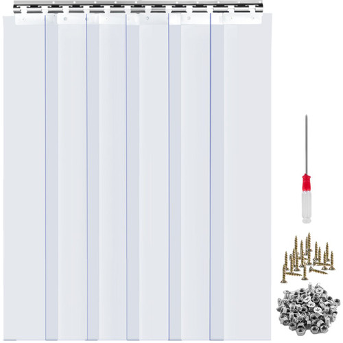 Plastic Curtain, 3ft Width x 7ft Height Plastic Strip Curtain, Clear PVC Freezer Curtain, 0.08in Thickness Plastic Door Strip w/Over 50% Overlap for Walk-in Freezers, Warehouse and Clean Rooms Plastic Curtain, 3ft Width x 7ft Height Plastic Strip Curtain, Clear PVC Freezer Curtain, 0.08in Thickness Plastic Door Strip w/Over 50% Overlap for Walk-in Freezers, Warehouse and Clean Rooms