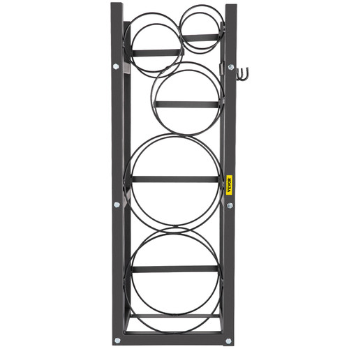 Refrigerant Tank Rack Cylinder Tank Rack with 2-30lb and 3 Small Bottles