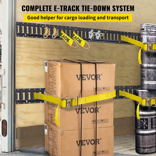 E Track Tie Down Rail Kit 18PCs 5' E Track Rails Enclosed Cargo Trailer E Track Tie Down Rail Kit 18PCs 5' E Track Rails Enclosed Cargo Trailer