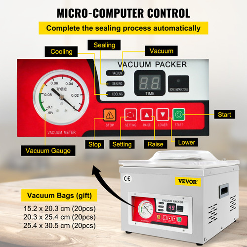 Double Chamber Vacuum Packaging Machine, 24x18 Chamber Vacuum Sealer  Machine, Vacuum Sealer Sealing Machine with