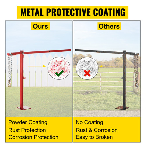 Post Puller Fence Post Puller 42" Long Lifting Chain Fence Post Remover Post Puller Fence Post Puller 42" Long Lifting Chain Fence Post Remover