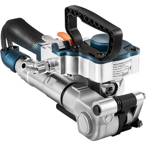 B25 Pneumatic Strapping Tool, Hand Held Strapping Machine for 0.75-0.98 inch PP/PET Belt, Pneumatic Strapping Machine with 3500N Max Tension, for 0.5-1.5mm Plastic Belt