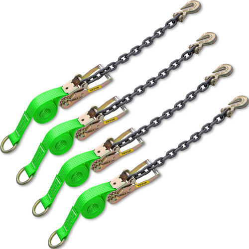 Ratchet Tie Down Strap Ratchet Straps 9.8 Ft 2 In 4pcs Security Fastening