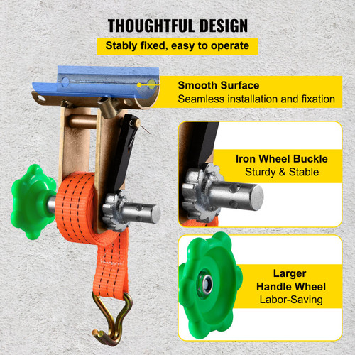 2 Inch OD Round Pipe Steel Mounting Frame, Yellow Zinc Plated Steel Frame Right Angle Mounting Bracket with Polyester Strap, for Square Tubing and Angle Iron