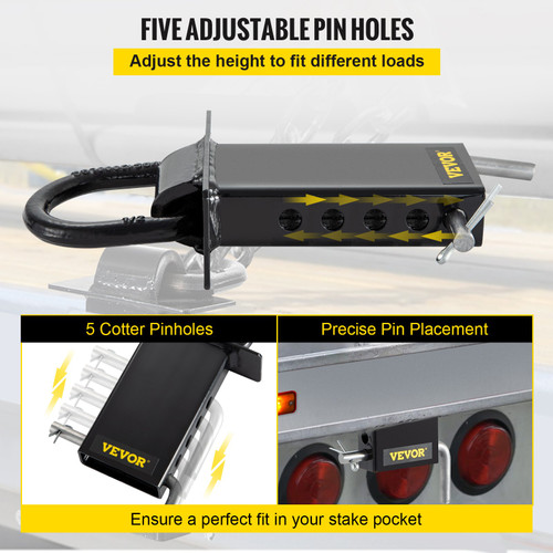 Stake Pocket D Ring 8 Pack 16200 lbs Removable Iron D Rings Truck Trailer