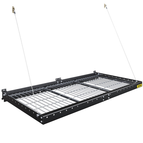 Garage Wall Shelf 2 x 4 ft Garage Shelving Wall Mounted Steel Shelf, Garage Overheads Storage Rack, 260 LBS Weight Capacity Floating Shelves, Heavy Duty Steel Wall Shelf for Garage Black Garage Wall Shelf 2 x 4 ft Garage Shelving Wall Mounted Steel Shelf, Garage Overheads Storage Rack, 260 LBS Weight Capacity Floating Shelves, Heavy Duty Steel Wall Shelf for Garage Black
