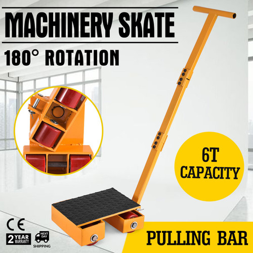 Machinery Skate Machinery Mover Pulling Bar Smooth Heavy Equipment 6T/13000LBS