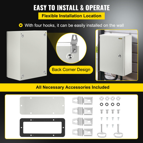 Steel Electrical Box Electrical Enclosure Box 16x12x6'' Carbon Steel IP65 Steel Electrical Box Electrical Enclosure Box 16x12x6'' Carbon Steel IP65