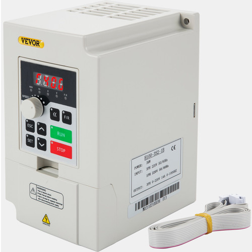 VFD 3KW 220V 4HP, 1 or 3 Phase Input, 3 Phase Output Variable Frequency Drive, AC 14A 0~1000HZ CNC Motor Inverter Converter for Motor Speed (RS485)