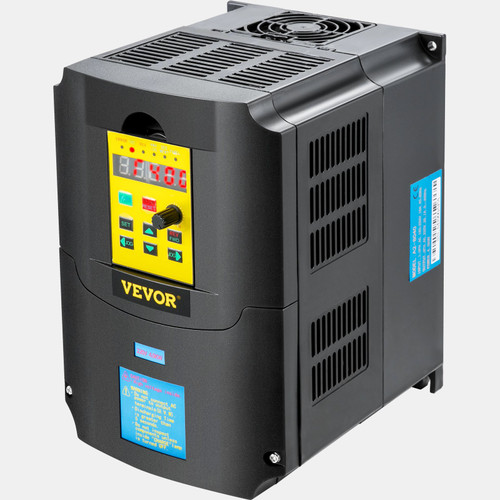 Variable Frequency Drive, AC 220V Input 4KW Variable Frequency CNC Drive Inverter Converter, VFD 5.5HP 1 or 3 Phase Input, 3 Phase Output, CNC Motor Inverter Converter for Motor Speed Control
