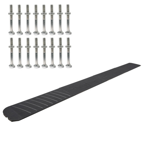 Curb Ramp, 4 Pack Rubber Driveway Ramps, Heavy Duty 32000 lbs Weight Capacity Threshold Ramp, 2.6 inch High Curbside Bridge Ramps for Loading Dock Garage Sidewalk, Expandable Full Ramp Set