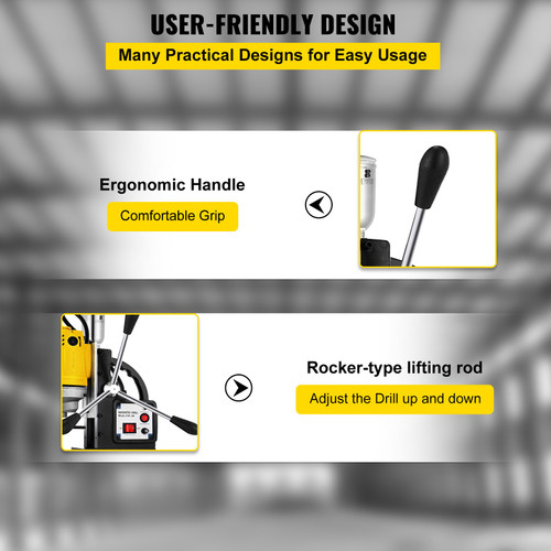 1100W Magnetic Drill Press with 1-1/2 Inch (40mm) Boring Diameter MD40 Magnetic Drill Press Machine 2810 LBS Magnetic Force Magnetic Drilling System 670 RPM with 6 Pcs HSS Annular Cutter Kit 1100W Magnetic Drill Press with 1-1/2 Inch (40mm) Boring Diameter MD40 Magnetic Drill Press Machine 2810 LBS Magnetic Force Magnetic Drilling System 670 RPM with 6 Pcs HSS Annular Cutter Kit