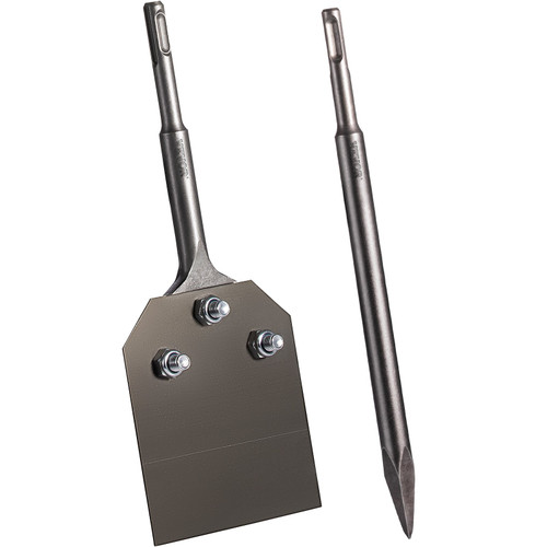 Clay Spade, 3.9" x 9.5" SDS Plus Shank, 40Cr Steel Jackhammer Bit for Electric Demolition Jack Hammer w/Point Chisel, Trenching and Digging Shovel Bit for Clay, Gravel, Frozen Soil