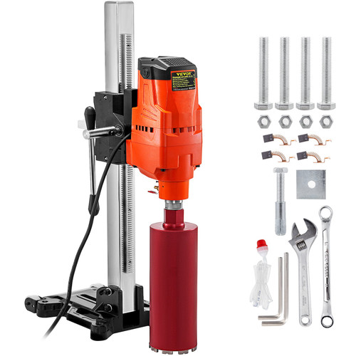 12Inch/305MM Core Drill Machine,4800W Core Drill Rig,Powerful Rugged Diamond Concrete Core Drill,110V 500r/m Wet Dry Concrete Brick Block Drilling Machine (Drill Bit Diameter:4.5"/114MM) 12Inch/305MM Core Drill Machine,4800W Core Drill Rig,Powerful Rugged Diamond Concrete Core Drill,110V 500r/m Wet Dry Concrete Brick Block Drilling Machine (Drill Bit Diameter:4.5"/114MM)
