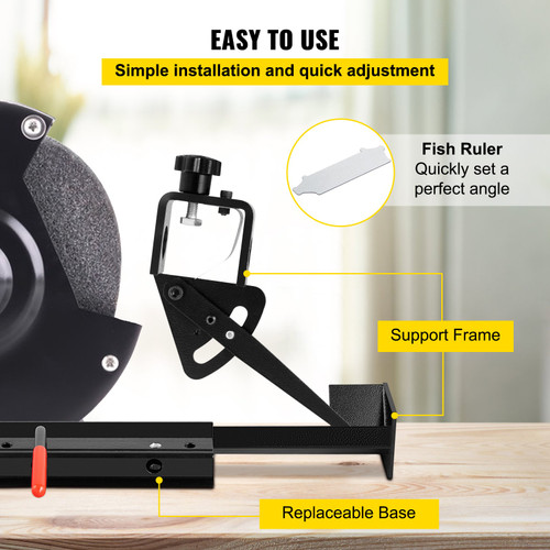 Vari-Grind System, 24' Length of V-arm Vari-Grind Attachment, 3' x 5' x 1/4' Platform Grinding Jig, Fit for 0.63' Bowl Gouge Vari-Grind Jig for the Wolverine Sharpening System