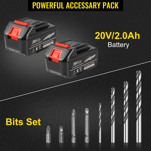 Cordless Drill Driver, 20V 5Ah Cordless Drill Combo Kit, 2/5" Keyless Chuck Impact Drill, Electric Screwdriver Set With 2 Speed, 21+1 Torque Brushless Cordless Drill for Home Improvement & DIY Cordless Drill Driver, 20V 5Ah Cordless Drill Combo Kit, 2/5" Keyless Chuck Impact Drill, Electric Screwdriver Set With 2 Speed, 21+1 Torque Brushless Cordless Drill for Home Improvement & DIY