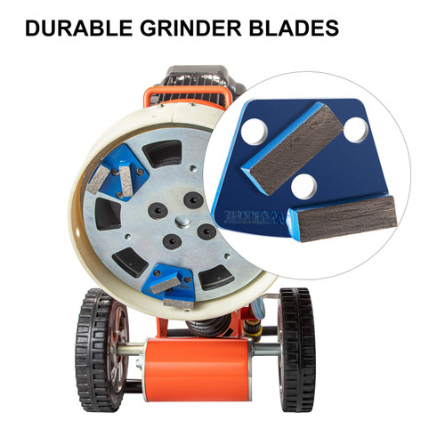 Electric Concrete Floor Grinder 10" Walk-Behind Grinder 1.5HP Concrete Floor Polisher, 34"-46" Adjustable Grinding Machine, 1720RPM 1Phase Surfacing Grinder for Granite/Marble/Concrete/Stones Electric Concrete Floor Grinder 10" Walk-Behind Grinder 1.5HP Concrete Floor Polisher, 34"-46" Adjustable Grinding Machine, 1720RPM 1Phase Surfacing Grinder for Granite/Marble/Concrete/Stones